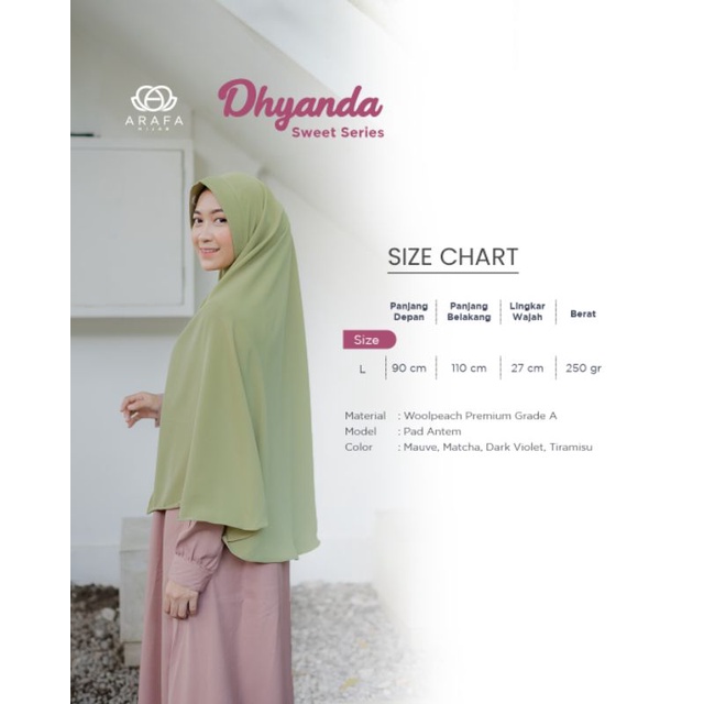 Khimar  Dhyanda L - XL (Arafa hijab)