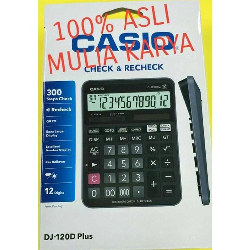 

Calculator Casio DJ 120 D Plus Recheck Kalkulator