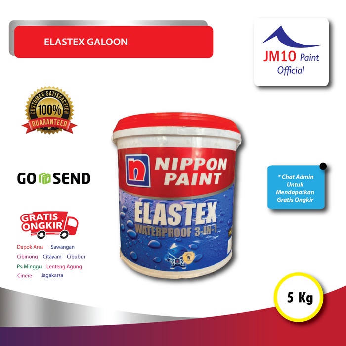 Sale!! Nippon Paint Elastex Waterproof Galon 5 Kg