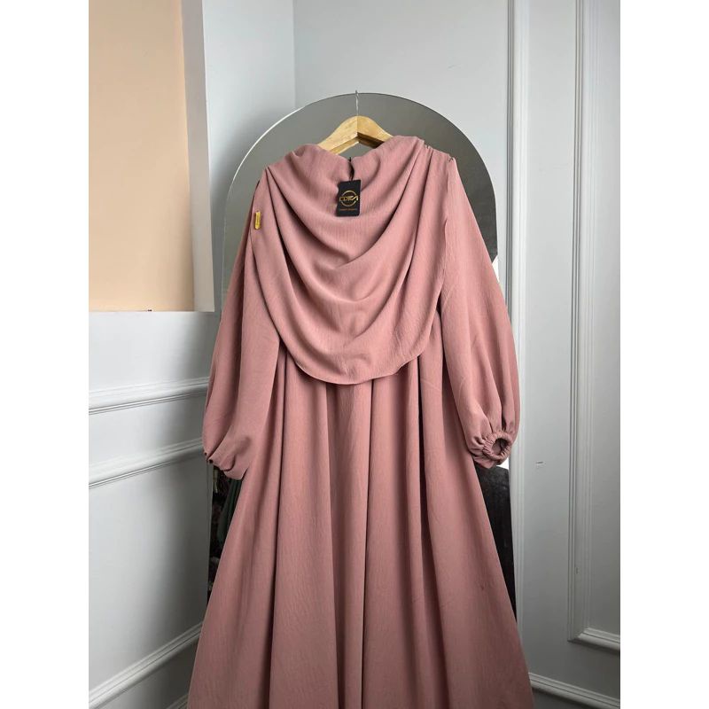 GAMIS CRINKLE SET HIJAB KEKINIAN VIRAL TERBARU-Salm