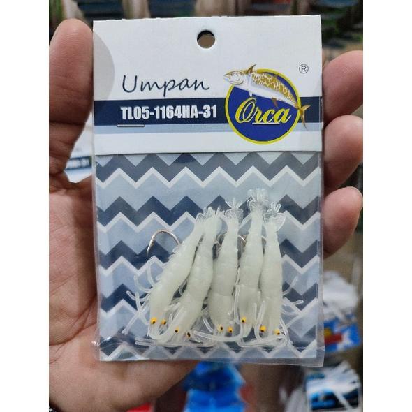 Umpan Udang orca isi 5 Dapat nyala terkena Cahaya
