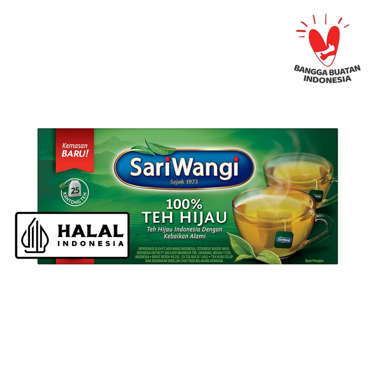 

Sariwangi Teh Hijau Celup isi 25