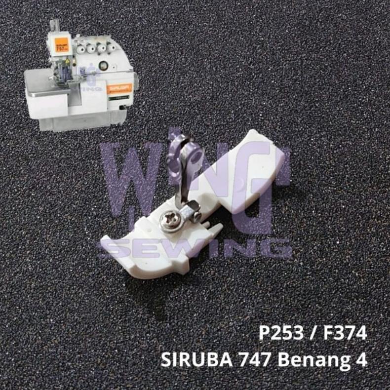 Produk Baru P253 F374 Siruba 747 Sepatu Teflon Benang 4 Mesin Jahit Obras Industri