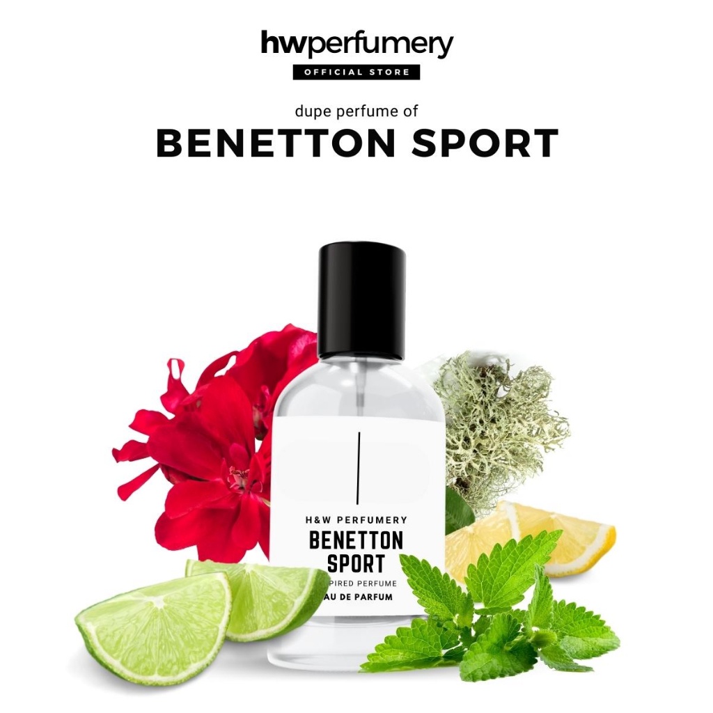 Parfum Pria Tahan Lama Aroma Maskulin Segar by H&W Perfumery | Benetton Sport Man