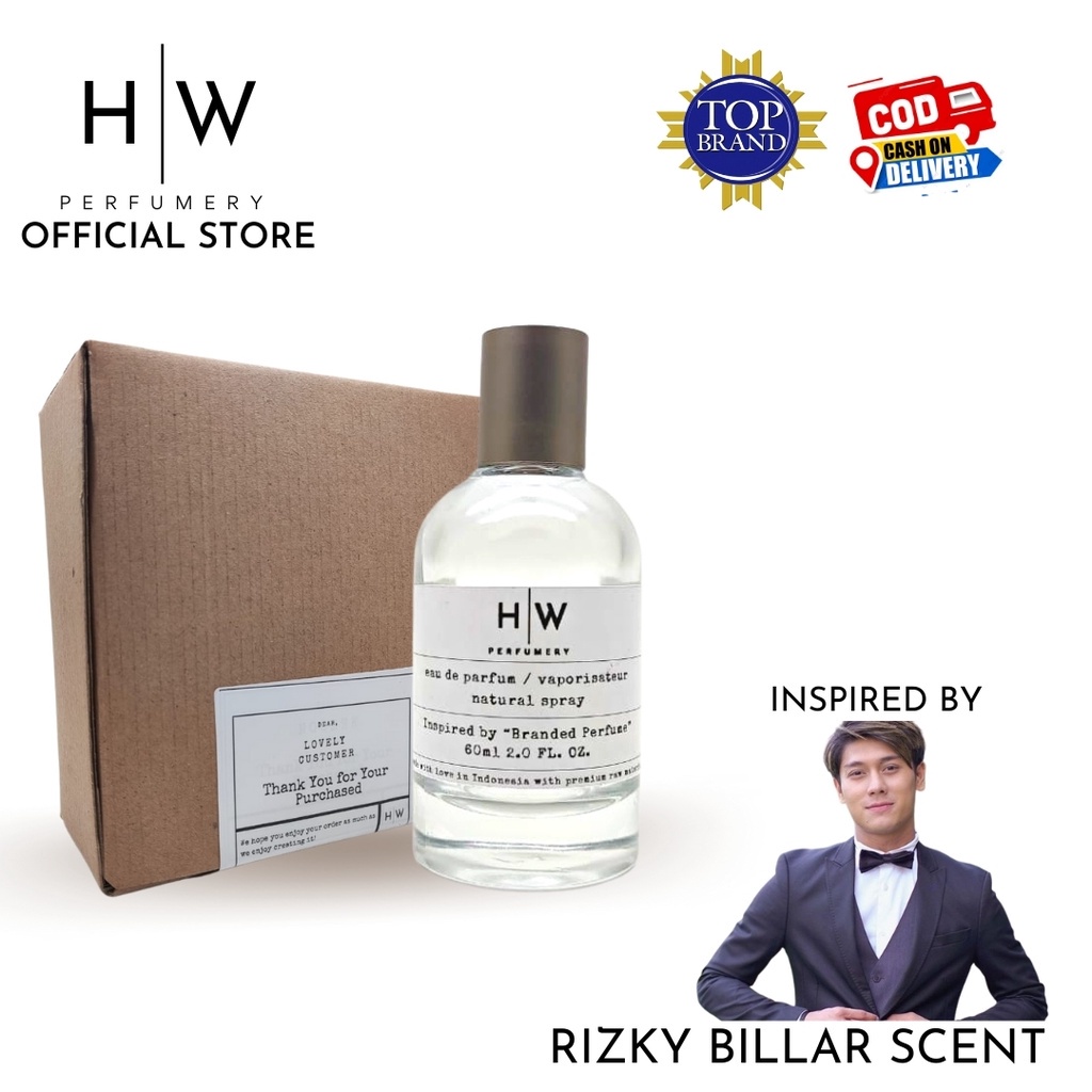 Parfum Pria Tahan Lama Aroma Rizky Billar Segar by H&W Perfumery