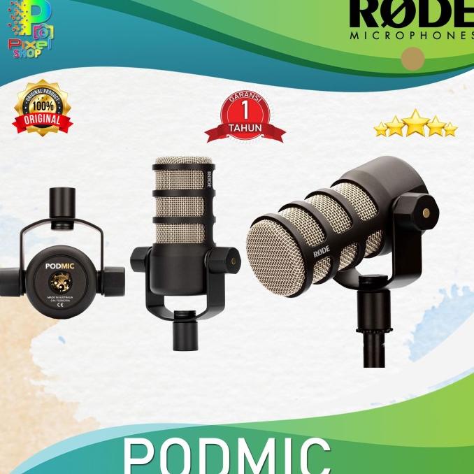 RODE PODMIC DYNAMIC PODCASTING MICROPHONE / Rode PodMic Resmi