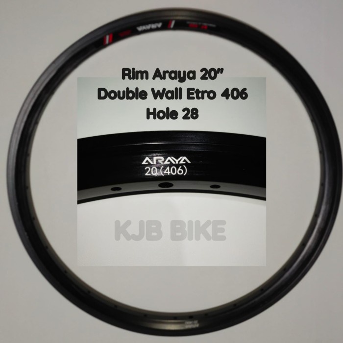velg rims 20 araya double wall lubang hole 28 bt550 lelalela8187