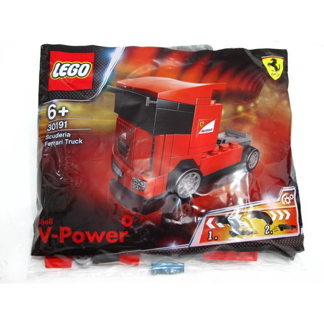 lego 30191 shell : scuderia ferrari truck