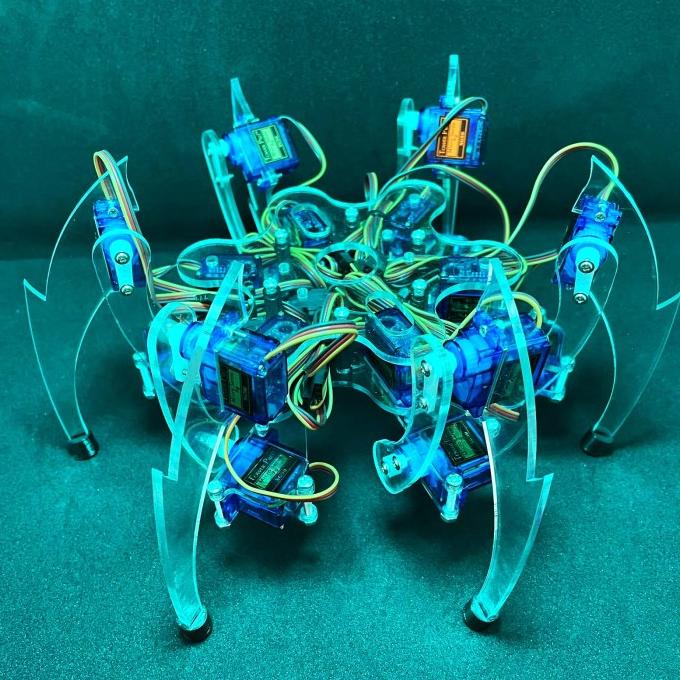 ] Hexapod Arduino Spider Robot Laba - laba ( Only Kit ) Akrilik- K3D
