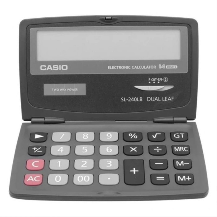 

Promo Casio Sl-240Lb Kalkulator Saku 14 Digit / Calculator Pocket Sl 240 Lb