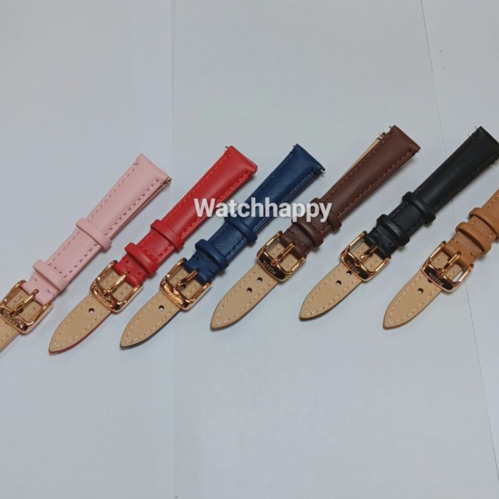 STRAP KULIT JAM WANITA TAILOR QUICK REALESE SIZE 14 MM SEIKO FOSSIL