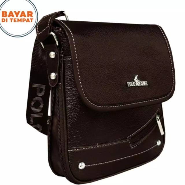 Tas Slempang Polo Start -003M /Slempang Kulit Pria ORIGINAL 100%