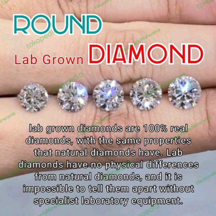 Lab Grown Diamond Cvd/Hpht. Gia / Igi / Cgl Sertifikat. Berlian Asli