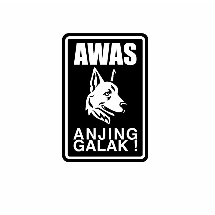 

Promo Rambu Plang/Plat Awas Anjing Galakk 20Cm X 30Cm