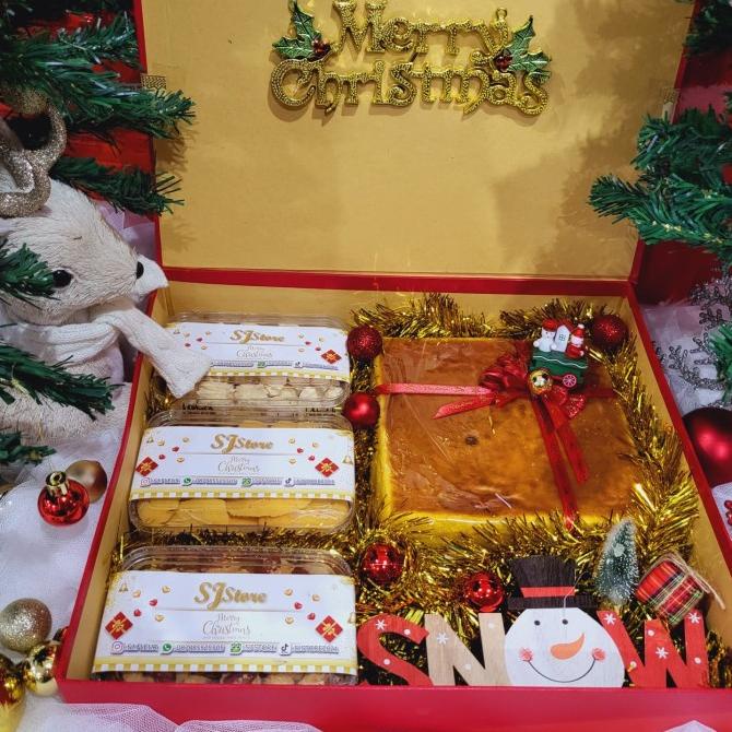 

Terlarisss - Paket Dekorasi Hampers Natal Christmas Parcel Hadiah Kue Kering 436 - Langsung Kirim