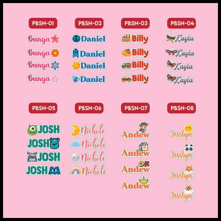 

GRATIS ONGKIR PAKET BUNDLING STIKER NAMA TRANSPARAN |STIKER BAJU DTF |GANTUNGAN NAMA