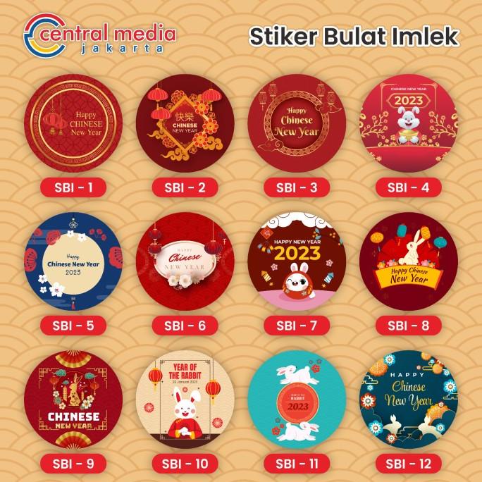

Sticker Hampers Imlek Cromo Bulat Stiker Chinese New Year Label Toples Limited Edition