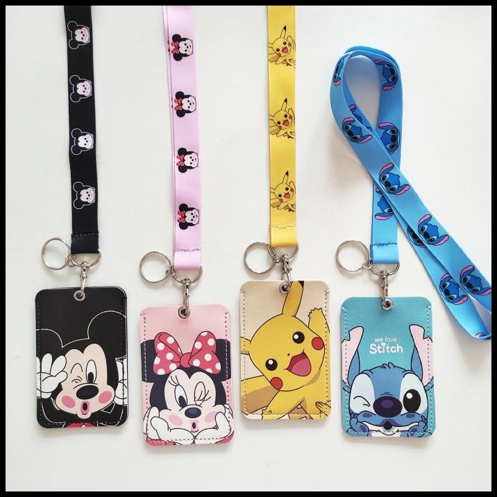 

TERBARU ID CARD HOLDER NAME TAG LANYARD KALUNG KARTU KULIT KARTUN LUCU !!!