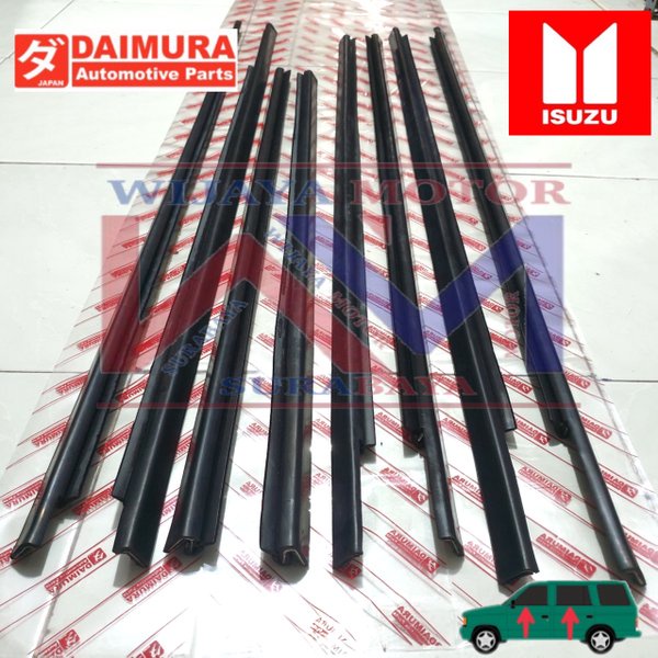 Pelipit Kaca Jendela FULL SET ISI 8 BIJI Mobil Panther lama