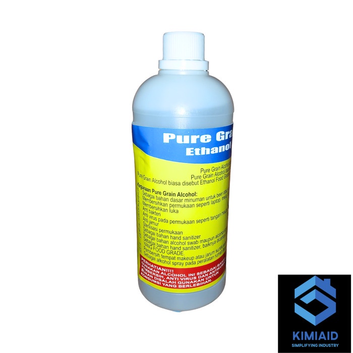 NEW PURE GRAIN ALCOHOL 1 LITER - ETHANOL FOOD GRADE 96 1 LITER ALCOHOL 96 ORIGINAL TERBARU