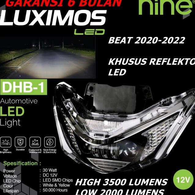 Lampu Led Utama Motor New Beat 9Nine Luximos 30 Watt Extreme Bright