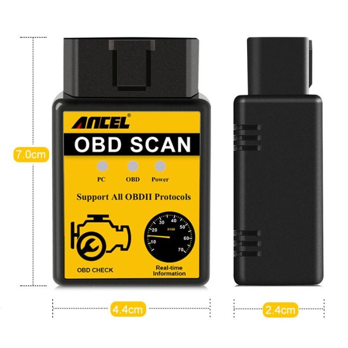 Ancel Elm327 Scanner Mobil Obd2 Terbaik Alat Diagnostik Bluetooth
