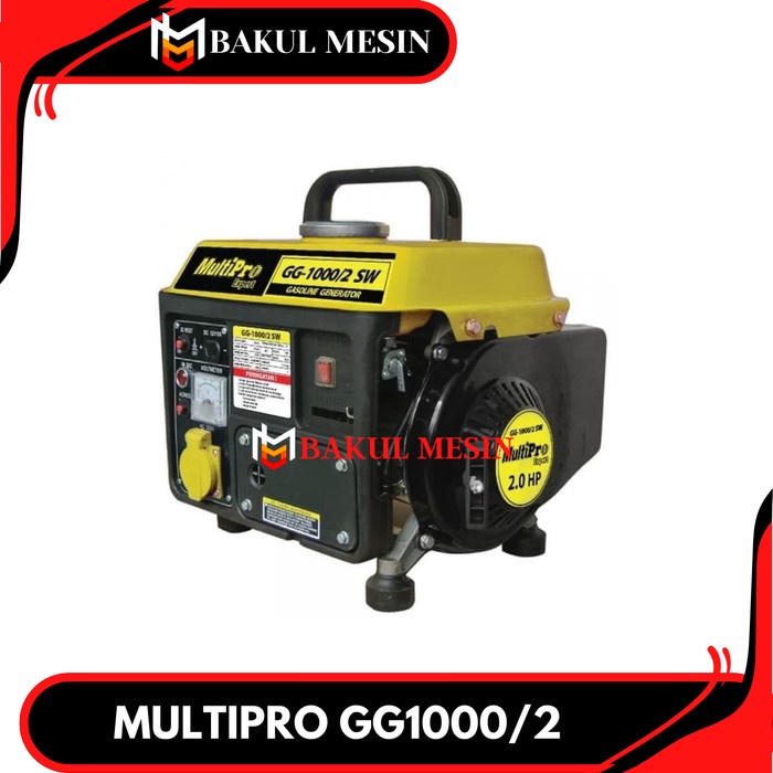 MESIN GENSET 2TAK GG1000 MULTIPRO GG 1000 GENERATOR SET 750 WATT