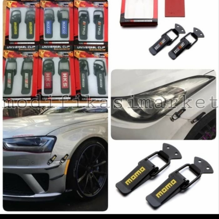Klep Bemper Pengait Dan Pengikat Bemper Mobil&Motor + Blecketnya &Leem Ready