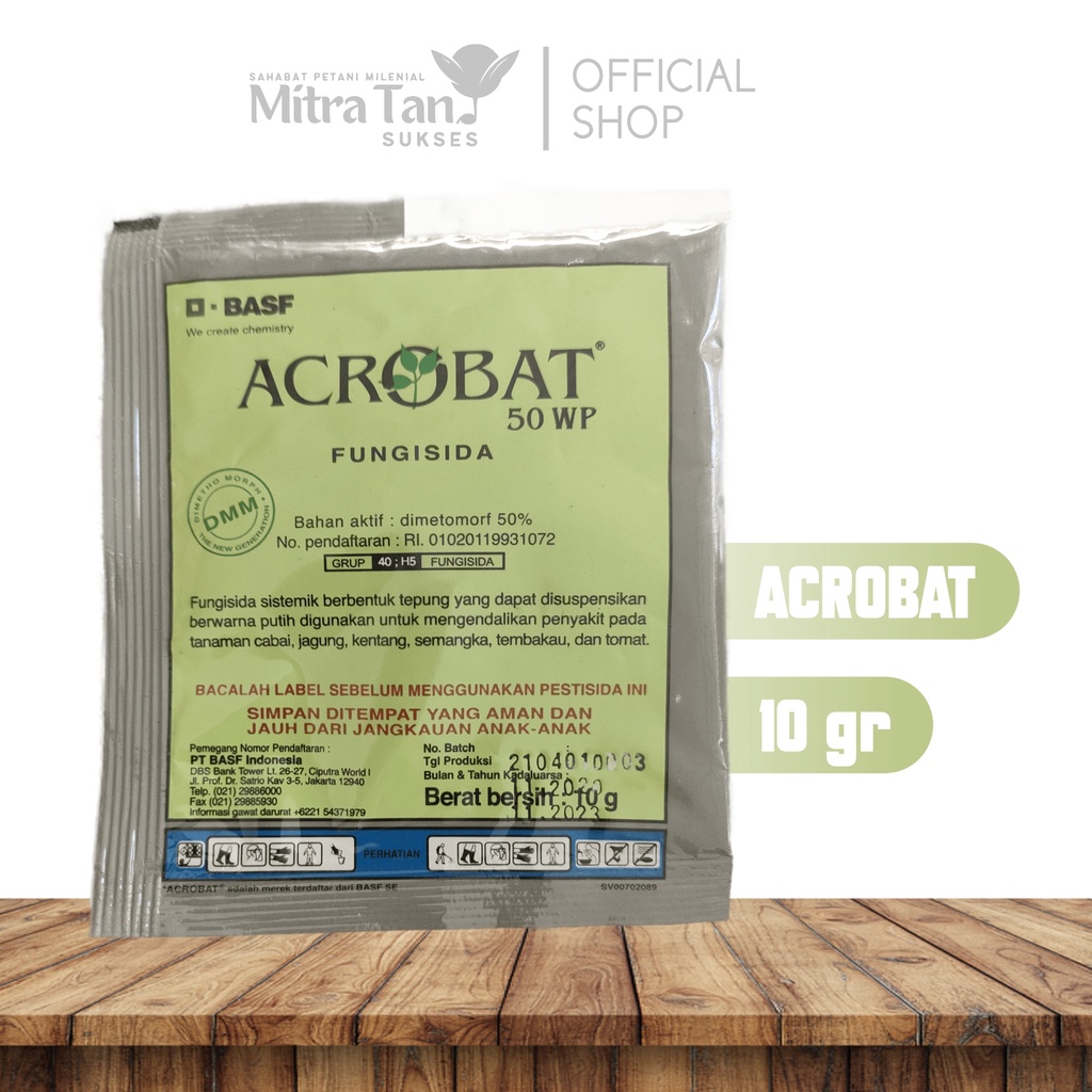 Fungisida ACROBAT 10gr - Efektif mengendalikan bulai pada tanaman jagung