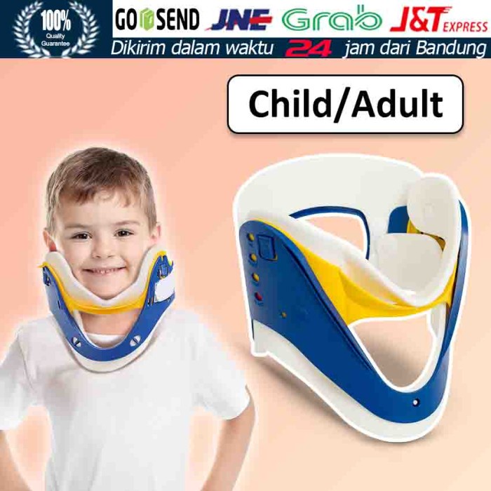 Promo Cervical Collar 4In1Neck Brace Penyangga Terapi Medis Leher Anak/Dewas