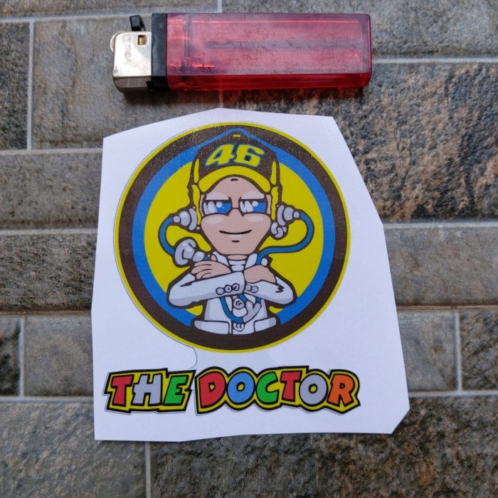 

Terlaris - Stiker Vinyl The Doctor Moto GP Fans Motor HP Sepeda Laptop Print Cut