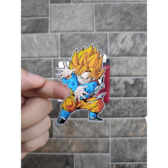 

Terlaris - Stiker Vinyl Super Saiyan Gohan Karakter Motor Helm Laptop HP Sepeda