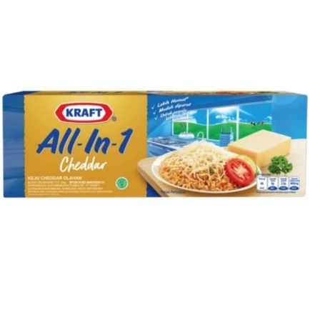 

Keju Kraft Cheddar All In One 2Kg