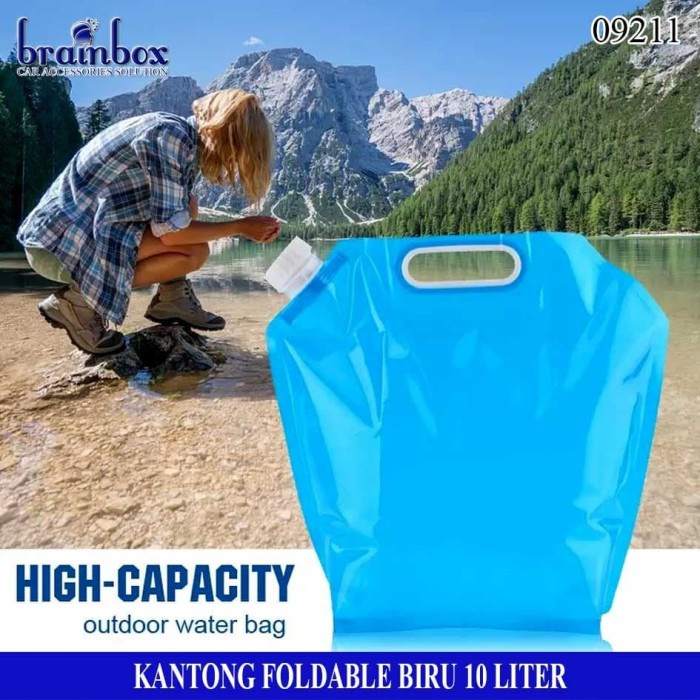 Foldable Waterbag Tank 10 Liter Kantong Plastik Jerigen Air Lipat