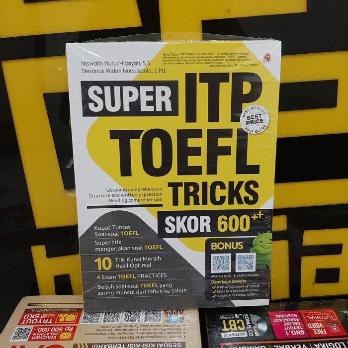 

BUKU SUPER ITP TOEFL SKOR 600 ++