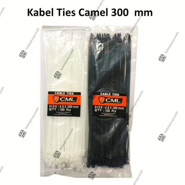 

Kabel Tis ties 300mm 30cm/Nylon cable tie/pengikat pengait kabel