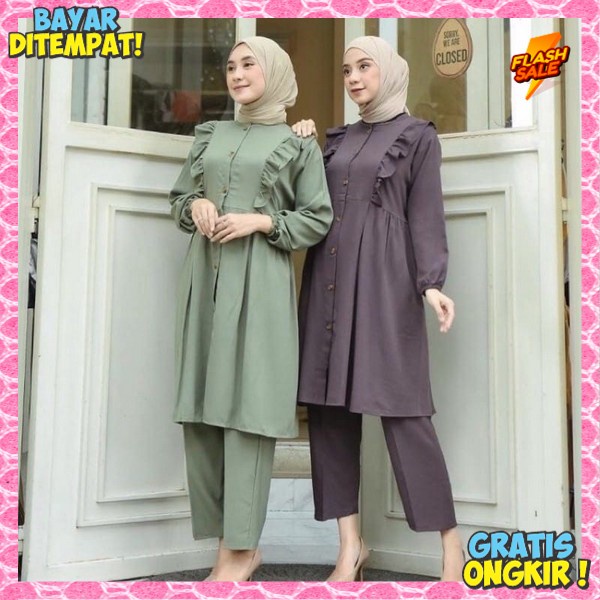 Pakean Perempuan Dewasa Bj Setelan Wnita Bsju Clna Prempuan Bju 1 Setel Cewek Outfit Cewe Dewasa Set