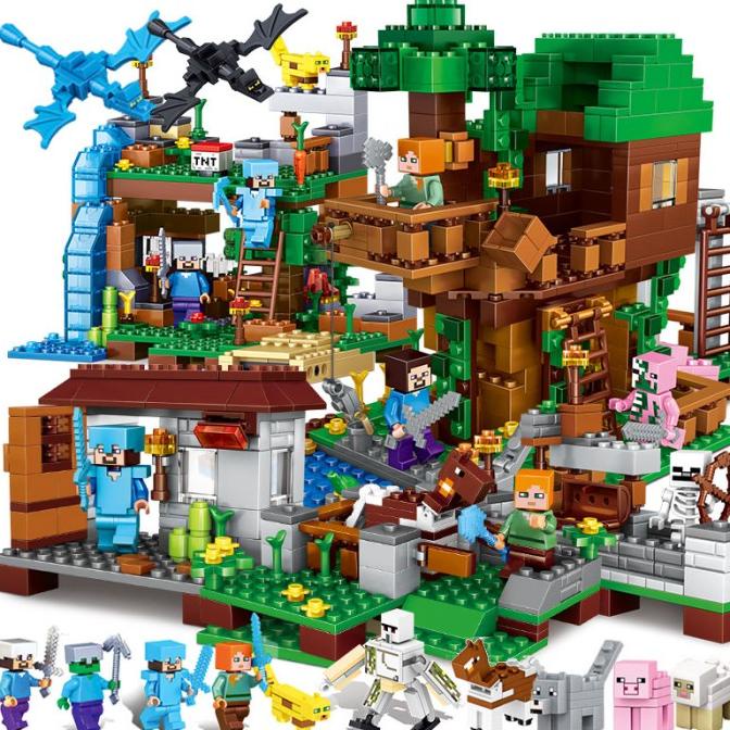 Mainan Block Edukasi Mainan Anak Bricks Minecraft Block Mainan