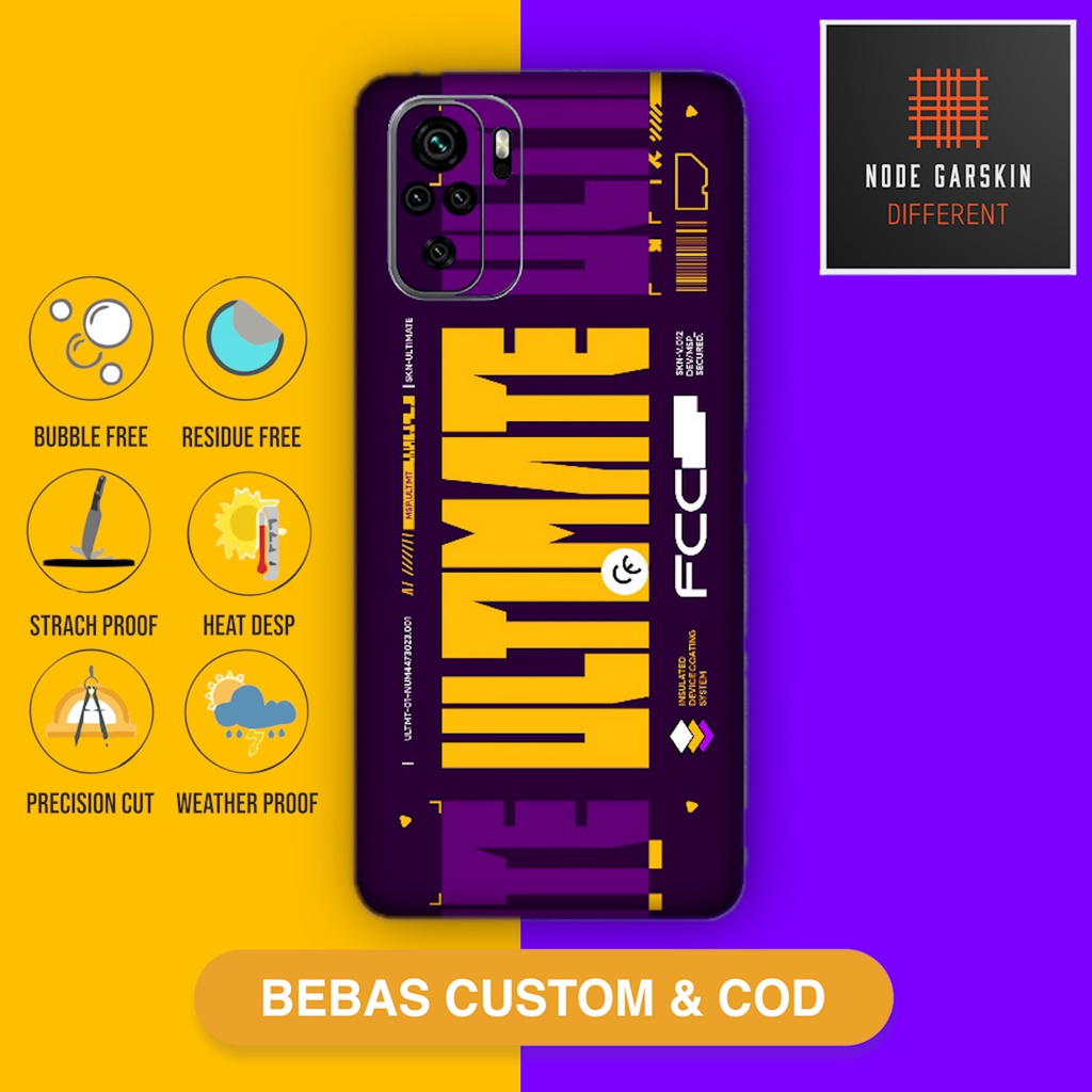 Garskin Skin Redmi Note 10 Note 10S Fullbody Atau Backonly ultimate purple  - Vinyl Protector