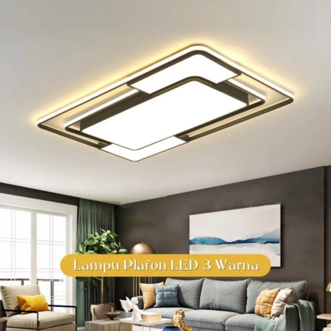 Lampu Hias Plafon LED Kotak Minimalis Ruang Tamu / Home Decor Premium!!