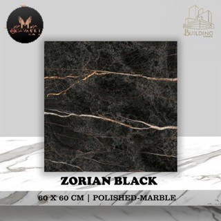 GRANIT HITAM 60X60 GLOSSY ARNA ZURIAN BLACK LOKAL