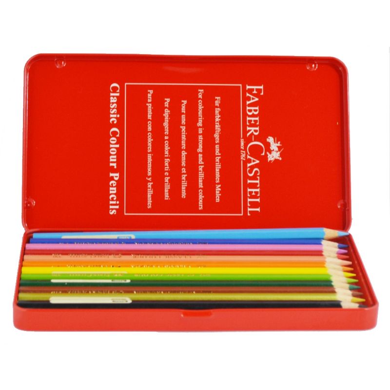 

Classic Colour Cils Tin Case 12 Warna / Sil Warna 12 Kaleng Kotak Faber Castell
