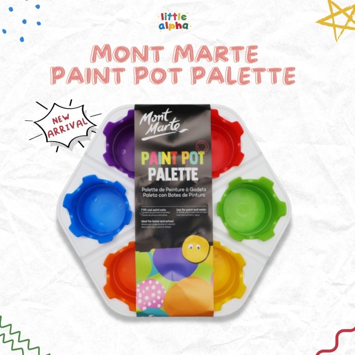 

Masih Ada! Mont Marte Paint Pot Palette / Palet Cat Air / Palet Lukis