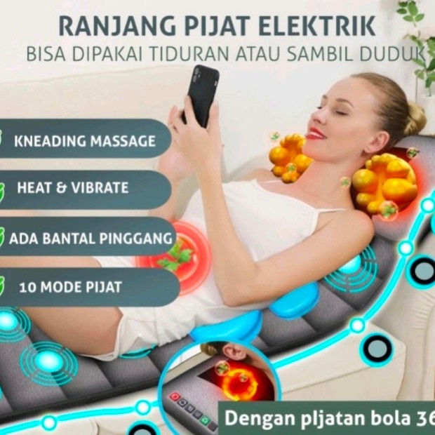 JM- Kasur pijat getar/kasur pijat elektrik/kasur terapi/kasur pijat lipat