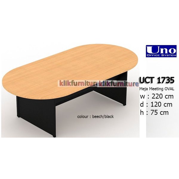 Uno Uct 1735 Meja Meeting Rapat Oval
