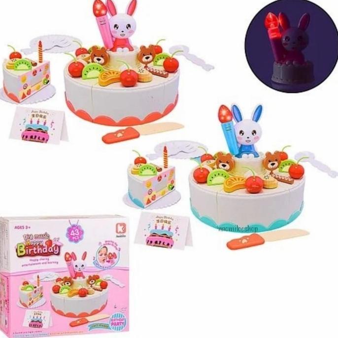 

New Mainan Diy Music Happy Birthday Cake Kue Ulang Tahun Anak / Mainan Kue Berkualitas