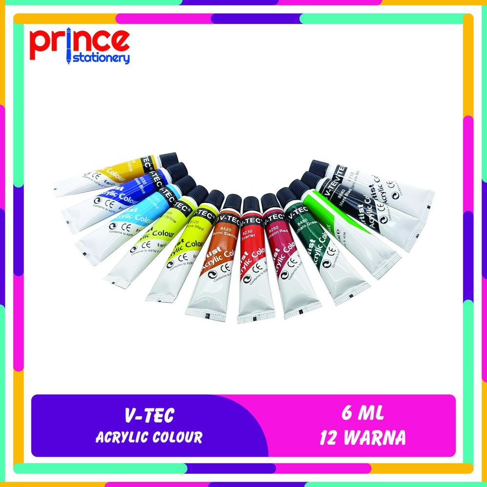 

Baru - V-TEC ACRYLIC COLOUR / CAT AKRILIK V-TEC 6 ML 12 WARNA VT-612 !!