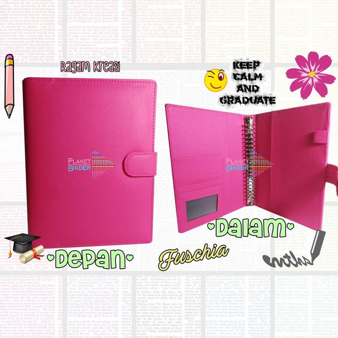 

Update! Binder A5 HOLOGRAM CANDY PRINT POLOS KULIT 20 Ring ~