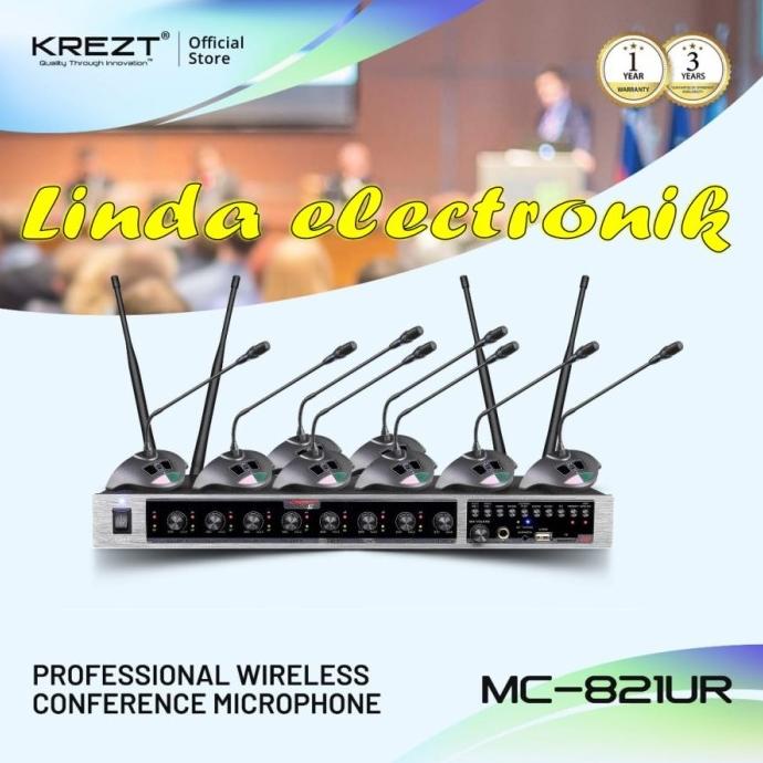 Mic Krezt Mc 8Un (Mic Podium Wireless 8 Channel)