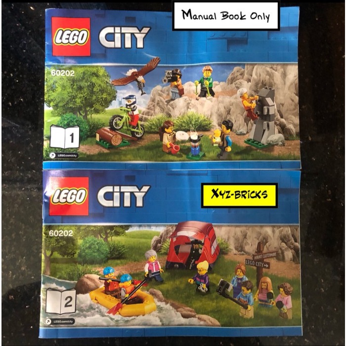 Terbaru Lego 60202 - (Manual Book Only) City People Pack Outdoors Adventures Promo Terlaris